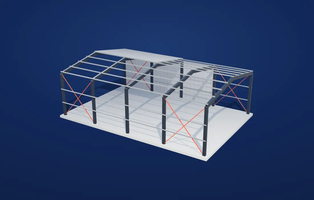 Yapısal çelik 3D modeli